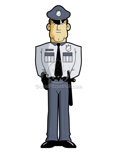 gambar kartun polisi