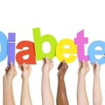Multiethnic Group of Diverse People Holding Word Diabetes